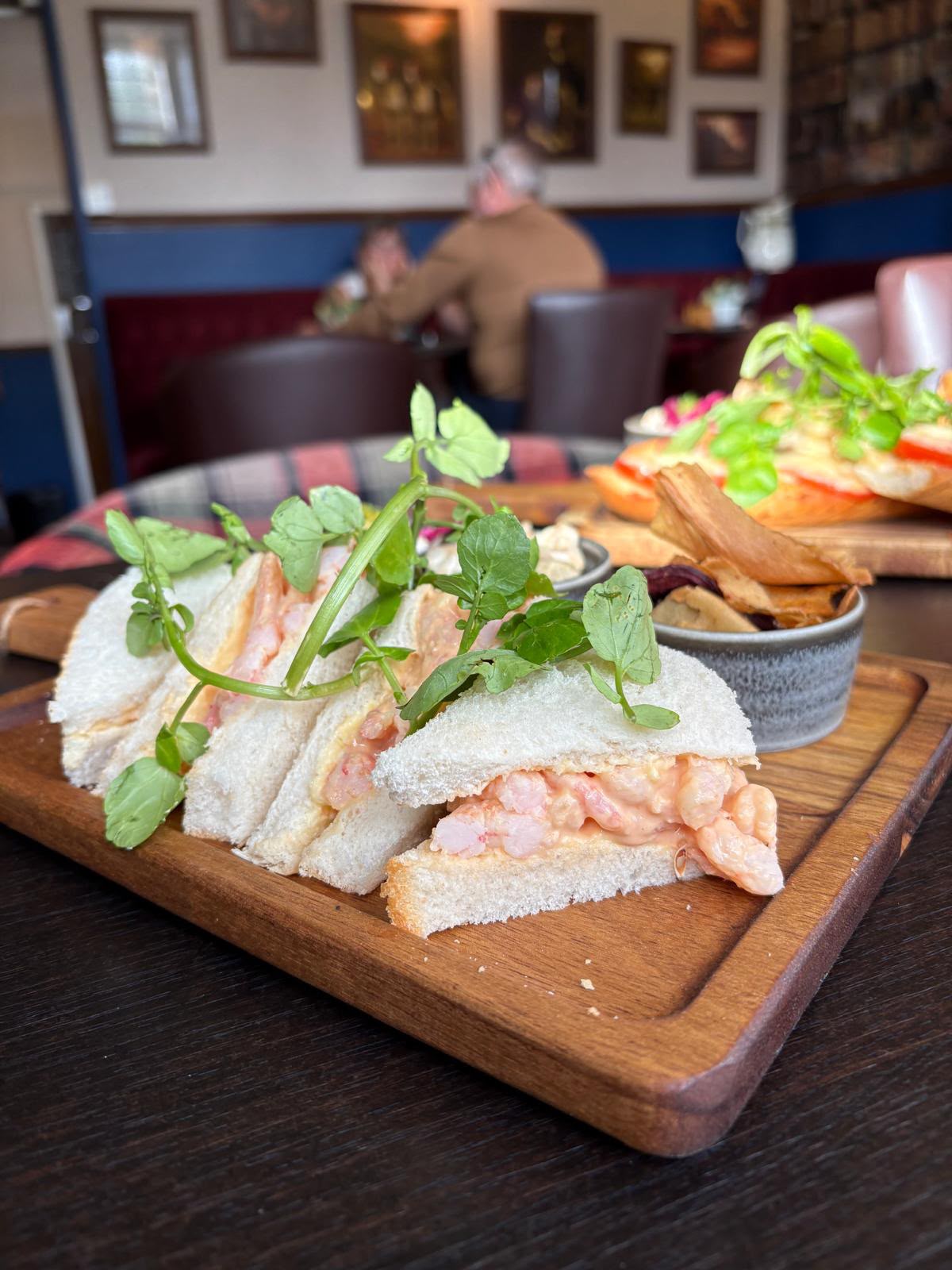 A plated main course at The Malcolm Arms